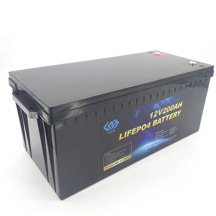 High Capacity 2.5kwh Lithium Phosphate Battery 12v 200ah 210ah Lifepo4 Solar Battery 12v 200ah Rechargeable Batteries